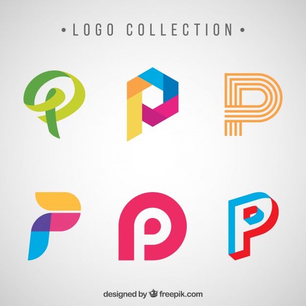 Vektörel Renkli Yaratıcı Logolar